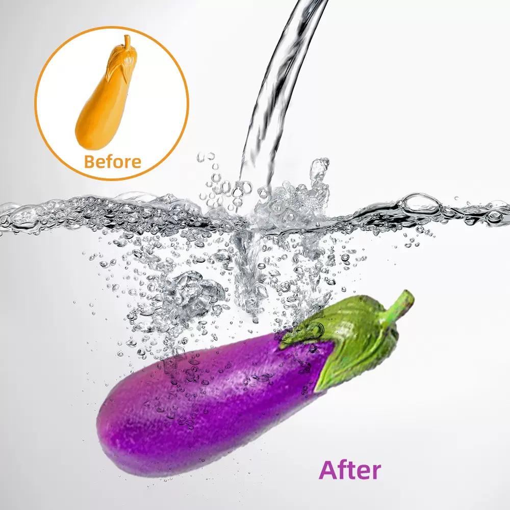 跨境水洗变色蔬菜扭蛋玩具儿童益智仿真环保果蔬摆件模型套装批发