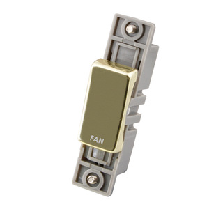 Ӣ��ӢҎģӢ���K�_�P 10A DP Switch Module Fan Polished Brass