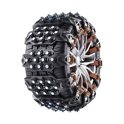 Bread Snow Artifact, Tire snow chain - black-anti-slip-chain-1-pack-10-nails