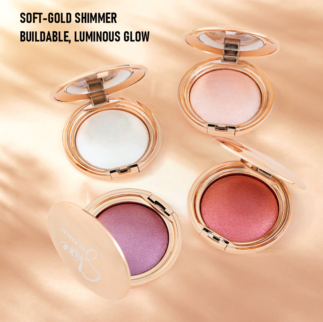 Cross-Border Best-Selling Blush Powder, Highlighter Powder, Brightening Contouring Powder, Fine Glitter Diamond Highlighter, 3D Contouring Powder, Available in the Usa
