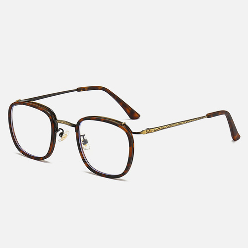 New Fashion Trend Retro Japanese Men and Women's TR90 Transparent Natural Blue Light Blocking Eyeglass Frames