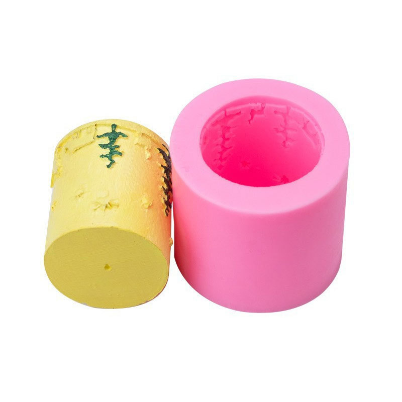 Navidad invierno coreano árbol de Navidad estrella ELK aromaterapia vela yeso chocolate tridimensional mousse molde de silicona