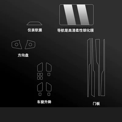 Xpeng Monam03 Max, including center console and | Car paint protective film - xiaopeng-m03full-interior-set-navigation-features-a-high-definition-tempered-film-other