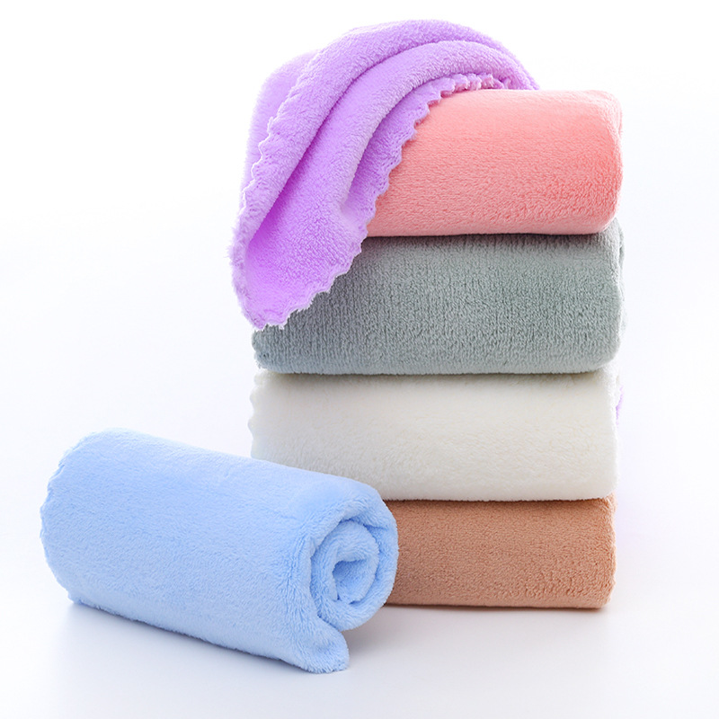 Coral velvet towels, hotel thickened adult unisex home towels, hotel bath towels, face towels, factory wholesale