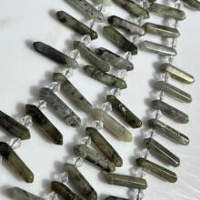 �W��ʯ 6X25MM �����p������A���ʹ�����Ȼʯ��� Stone Beads
