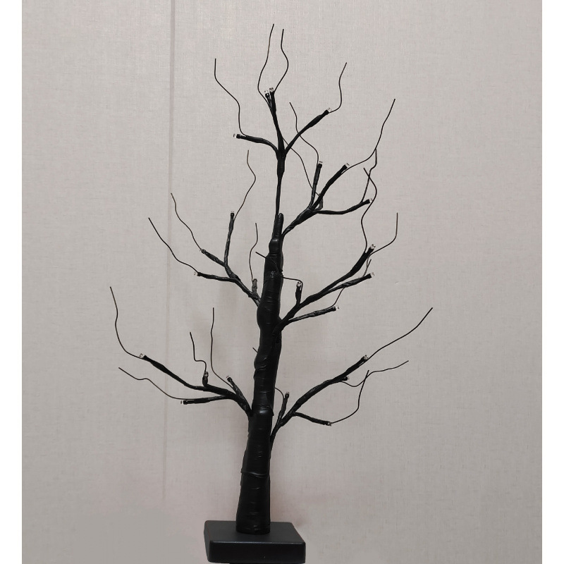 60cm 검은 자작나무 램프 일반 스타일