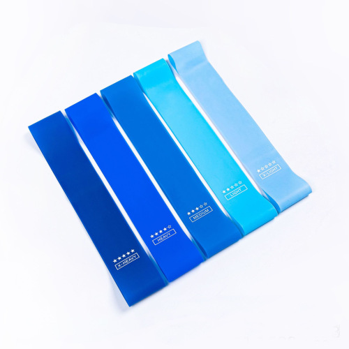 TPE Gradient Blue Yoga Squat Buttock Resistance Band Slimming Legs and Slimming Arms Pulling Band Strength Rehabilitation Training Hip Circle