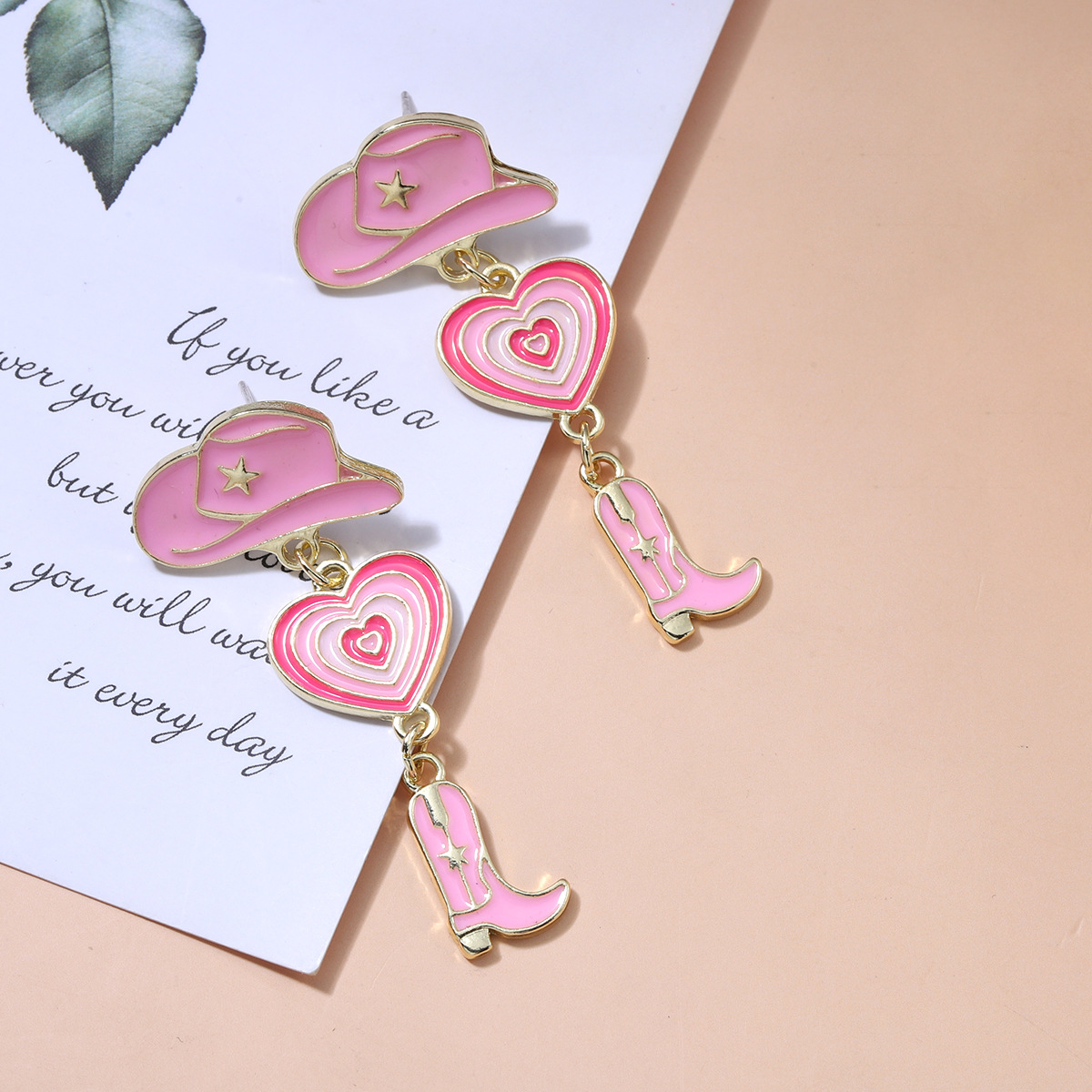 Wedding, Travel Occasion Alloy Material Heart Stoving Varnish Alloy No Inlaid Drop Earrings