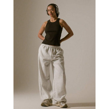 X 67380 American high waist narrow banana wide leg pants ��