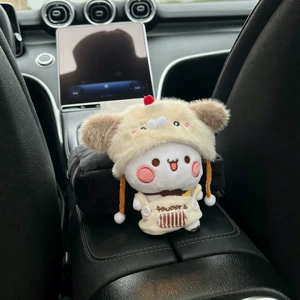 Sevimli Plush Avtomobil Salfet Qutusu, Cizgi Heyvan Formalı, Daxili Bəzək