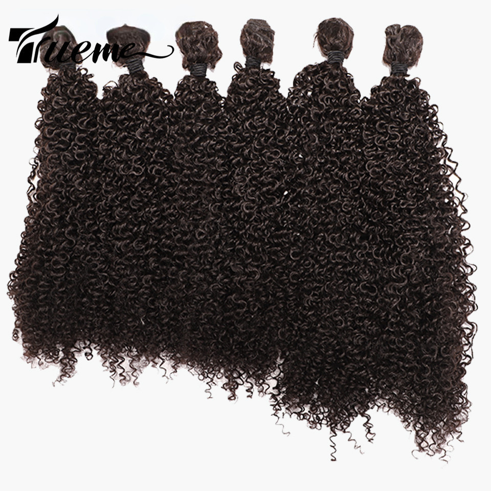 Extensions de cheveux Perruques Rebecca fibre chimique cheveux synthétiques bouclés ensemble de 6 pièces 260g ensemble de cheveux bouclés accessoires de tresse marron_voghion.com
