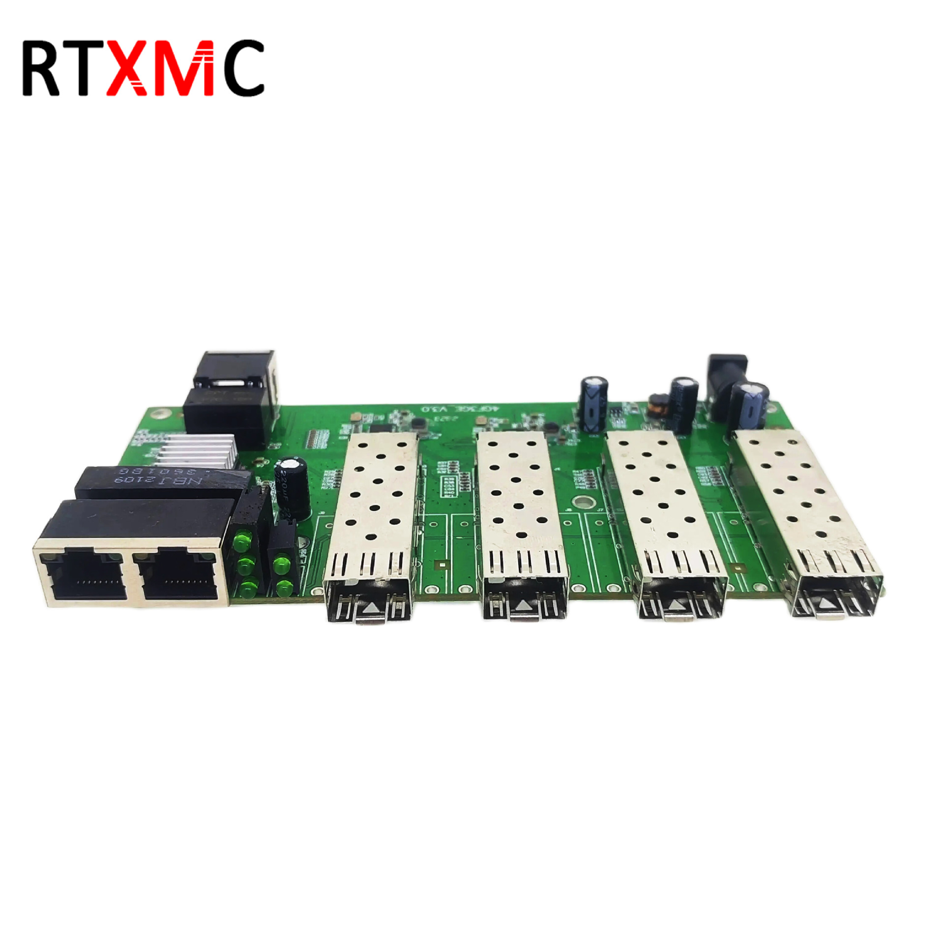 厂家直销千兆4光3电SFP交换机监控网络单模光纤收发器光电转换器