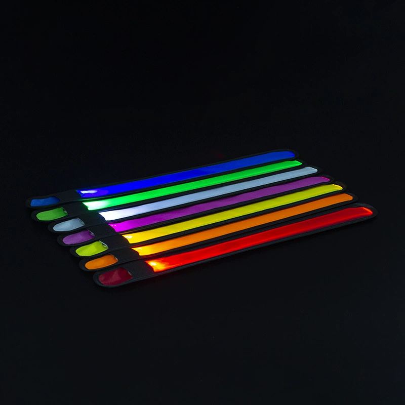 Самый продаваемый светодиодный Новый светящийся браслет на руку с хлопком кольцо на открытом воздухе предупреждение личности модное приветственное светящееся кольцо с защелкой