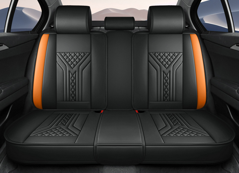 New Cross-Border Foreign Trade Car Seat Covers, Car Seat Cushions, All-Season Universal Full Leather Full-Cover Car Seat Cushions Wholesale