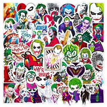 50张哥谭小丑小丑女贴纸汽车笔记本电脑手机冰箱防水手账贴纸