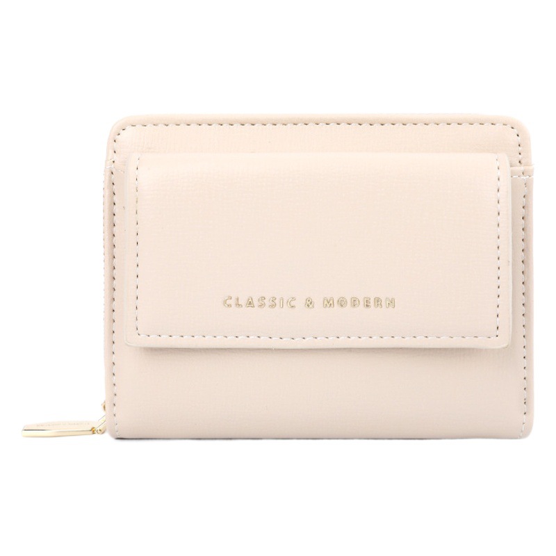Monedero de Mujer Nuevo, Color Sólido, Simple, con Múltiples Ranuras para Tarjetas, Monedero Tipo Clutch al Estilo Coreano, Venta al por Mayor