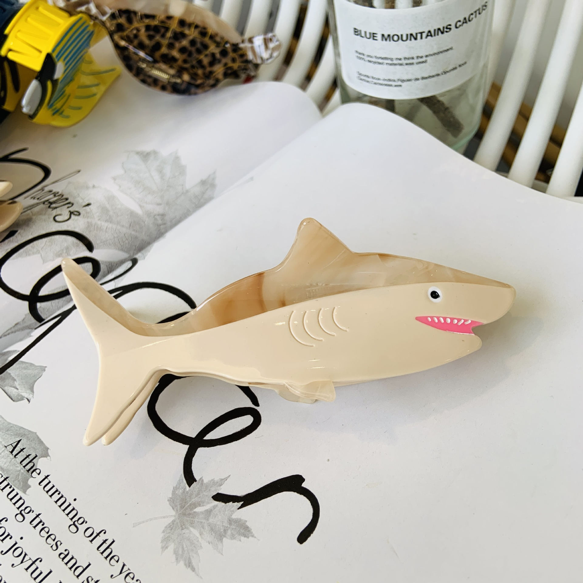 Neue Ozean Serie Essigsäure Clip Nischen Design Tier Pinguin Shark Clip Kreuz-grenze Großhandel Haar Zubehör Pony Clip_voghion.com