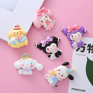 Zhongka Party Animal Glossy Handmade Diy Resin Accessories Mobile Phone Case Hairpin Hair Accessories Ornaments Patch Wholesale