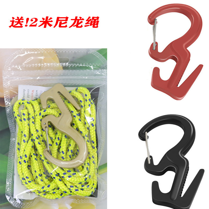 Zinc Alloy Figure 9 Carabiner Spring Hook, Knot-Free Quick Locking Hook in Stock