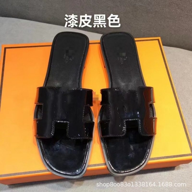 Comercio exterior H zapatillas de alta versión de Guangzhou zapatillas de piso plano para mujeres zapatillas fabricantes de venta