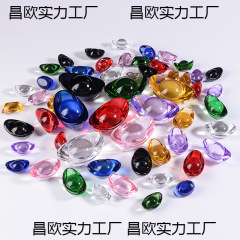 カラフルなクリスタルインゴット、カラフルなガラスインゴット、工芸品、大小の金インゴット、装飾品、カラフルな小さなインゴット