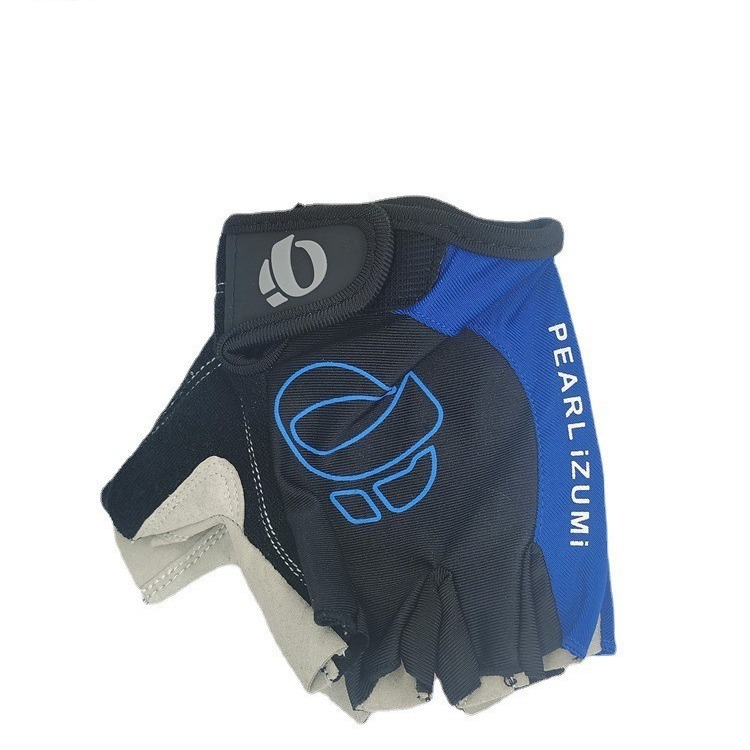 Ciclismo arroz de una palabra primavera y verano medio dedo guantes deportes al aire libre fitness antideslizante amortiguador hombres y mujeres bicicleta dedo corto