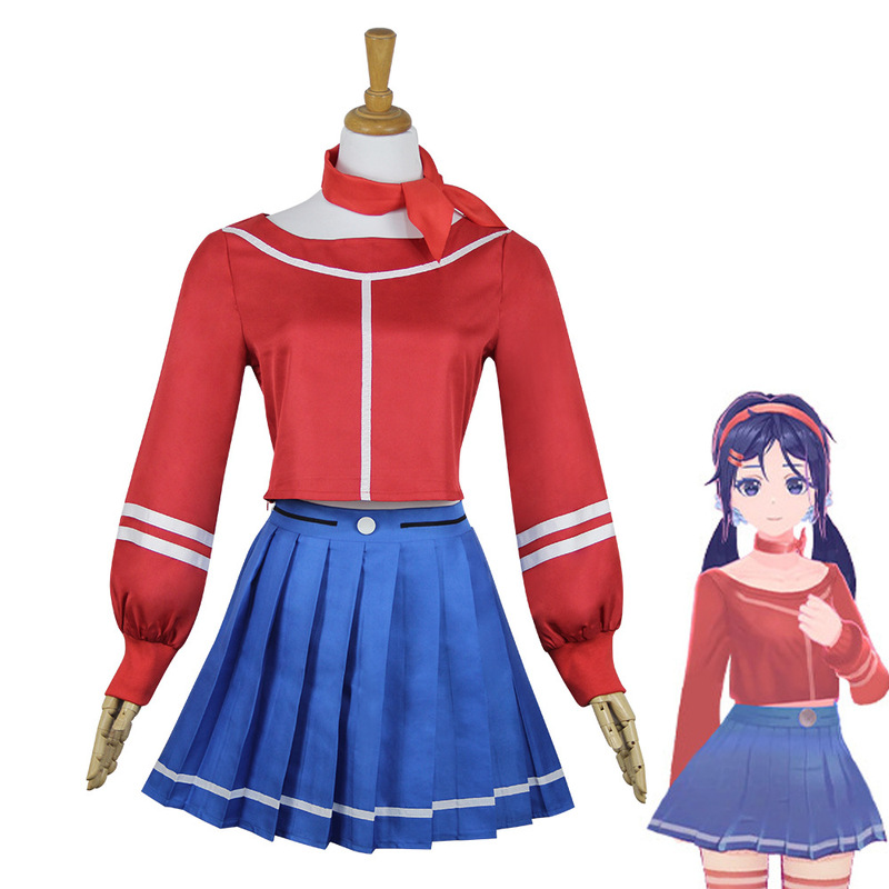 Steam Mita Cos Suit Miside Game Initial Costume Game Cosplay Jk Pleated Skirt Cos Suit