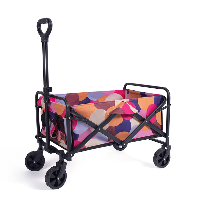 Portable Foldable Camping Cart Large Capacity Outdoor Trolley_voghion.com