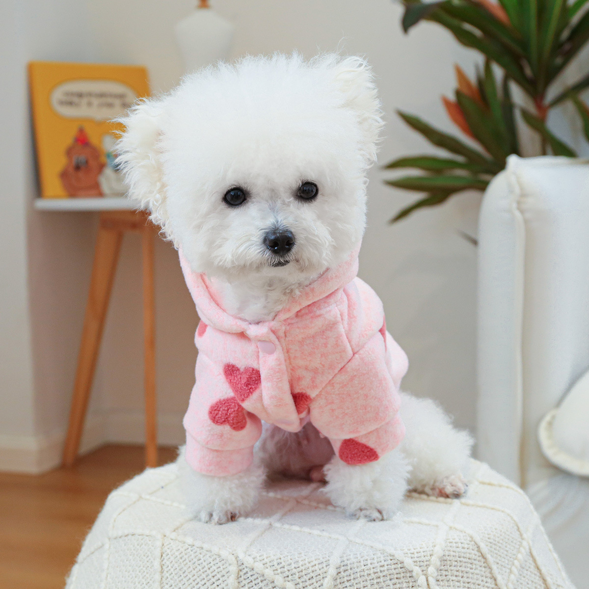 PETCIRCLE sällskapsdjur cirkel husdjur kläder hund och katt kläder söt prinsessa rosa hjärta sweatshirt