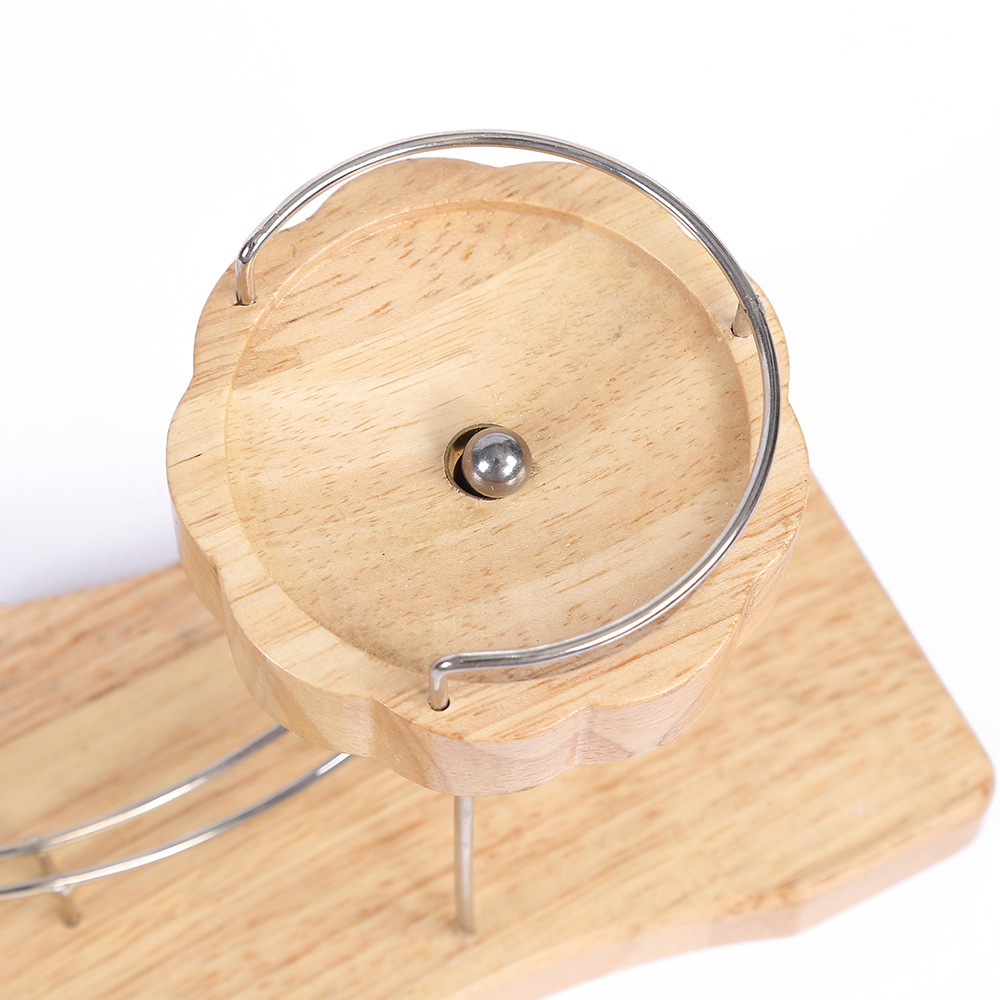 Nuevo producto transfronterizo Kinetic Art movimiento perpetuo bola de acero dinámica arte adorno circular productos de madera modelo péndulo