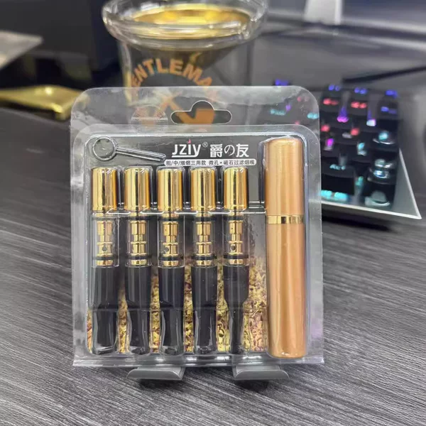 Jueyou Cigarette Holder Filter Circulation Type Washable Magnet Multi-Filter Coarse, Medium and Fine Three-Use Filter Jy-175