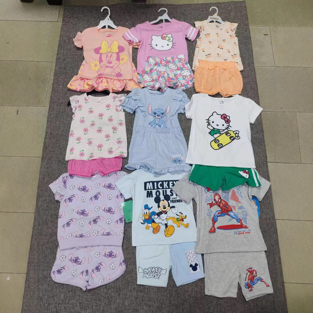 Comercio exterior patpat sets de ropa infantil set de dos piezas de inventario ropa al por mayor marca estilo mezclado image 4