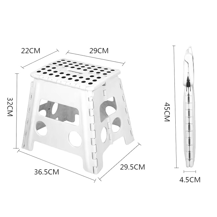 Taburete plegable portátil de plástico, liviano y resistente, ideal para camping, pesca o uso doméstico