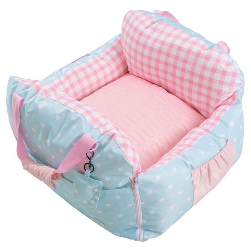 Cuatro estaciones para mascotas de látex cama portátil cama sofá cama cama para gato y perro asiento de seguridad para perros pequeños y medianos