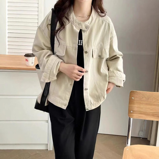 European Station Denim Coat 2025 Spring Korean Single-breasted Casual Fashion Loose All-match Denim Coat Women's Top