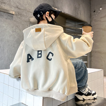 大男童韩版外套春秋款2025秋季新款儿童装秋装男孩大童连帽卫衣