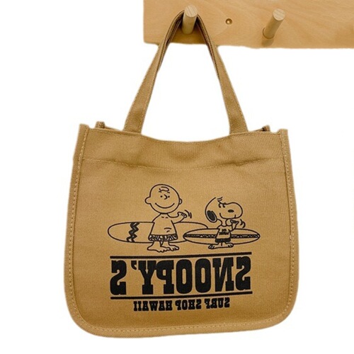 Spring new large-capacity magnetic buckle handbag, simple and versatile printed letter handbag, cute puppy canvas bag