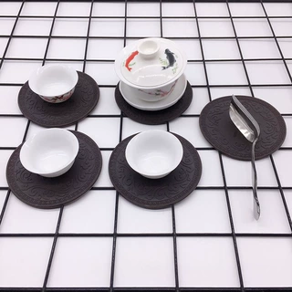 茶垫杯垫硅胶茶杯垫隔热垫茶道茶托玻璃杯垫防烫隔热垫茶具配件