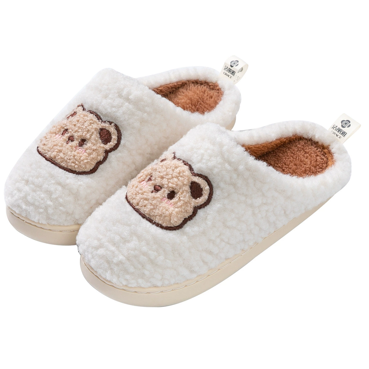 Плакатижки Cute slippers от, зимняя флисовая непромокаемая обувь для дома для любимого