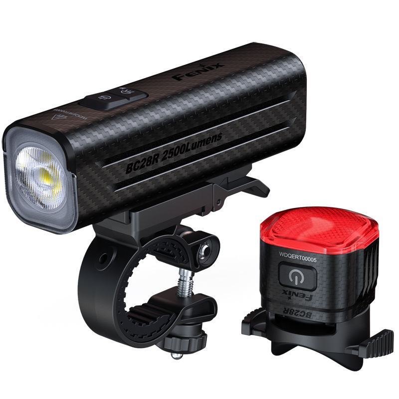 Fenix Bc28R Bicycle Light, Strong Light, Rechargeable, Mountain Road Night Riding Lighting, Front and Rear Tail Lights