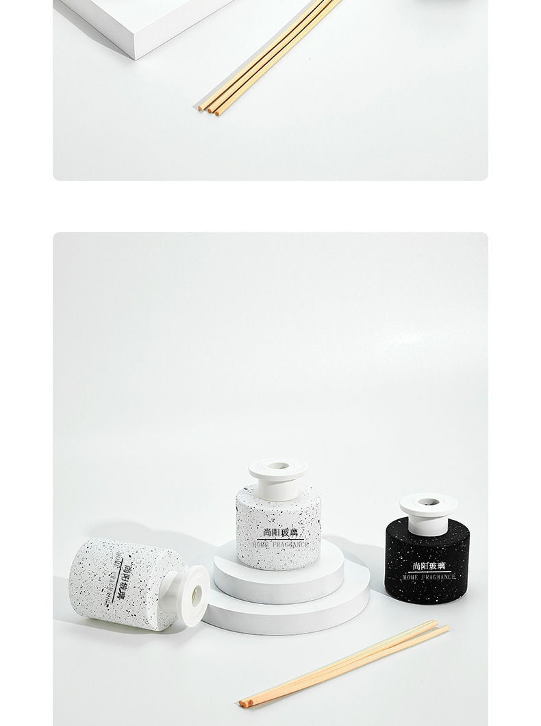 简约时尚香薰瓶星空玻璃瓶空瓶螺口香氛瓶藤条扩香瓶客厅卧室摆件详情8