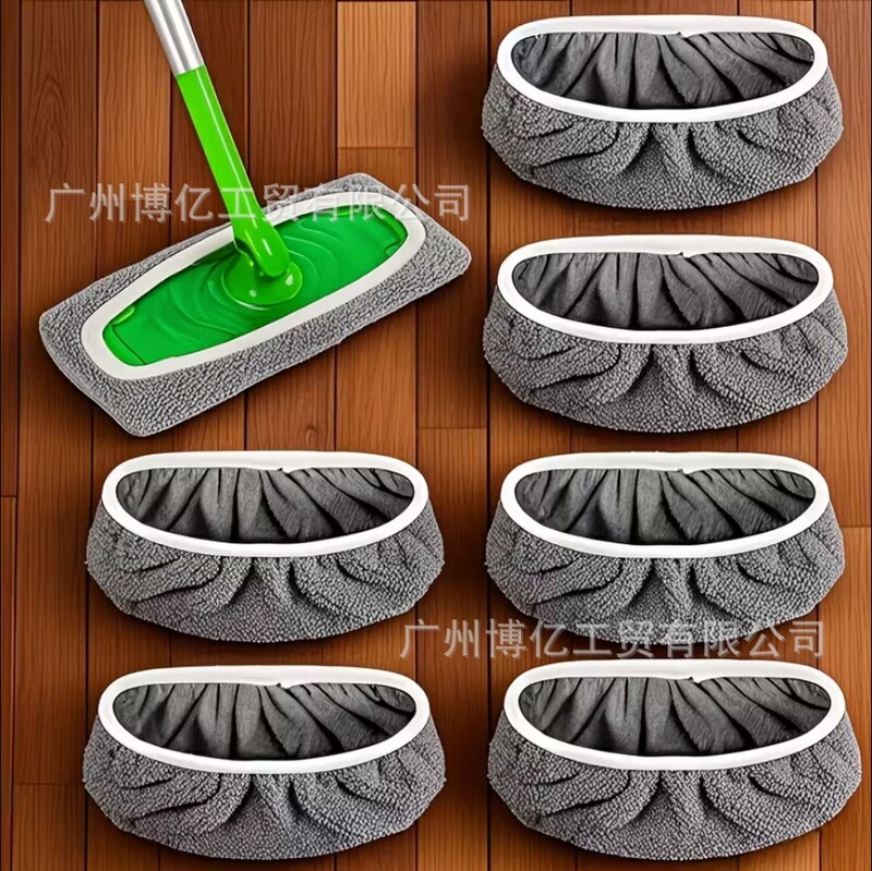 Set of 4 High Quality Reusable Mop Replacement Pads: Washable, Durable, Wet and Dry Use