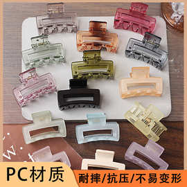 爱彤饰品PC韩版ins迷你抓夹简约温柔发饰少女优雅刘海夹方形发夹