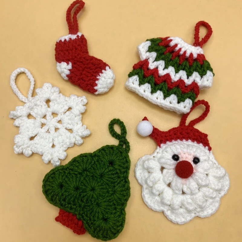 Christmas Tree, Christmas Hat, Gift Decorations, DIY Christmas Gift Pendants, Santa Claus, European and American Style