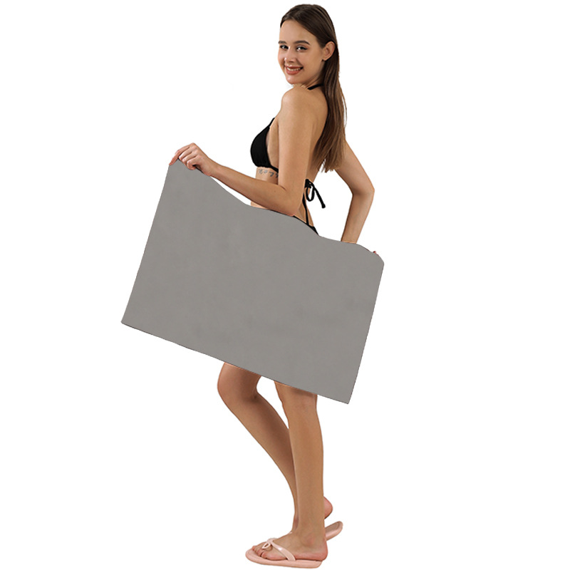 Toalla deportiva de microfibra, de secado rápido, flocada de doble cara, absorbente de sudor para exteriores, súper absorbente, exclusiva transfronteriza para absorber el sudor