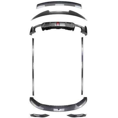 Applicable to 2014-2020 Bmw 4 Series Big Surrounded - f32-body-parts-carbon-fiber-pattern-2014-2020-with-lighted-rear-lip-style-contact-customer-service