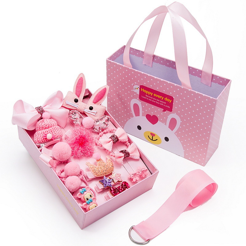 Juegos de cabello para niños corona clip de cabello para niñas princesa cabello para niñas cabello para bebés anillo de cabello para bebés caja de clip de cabello