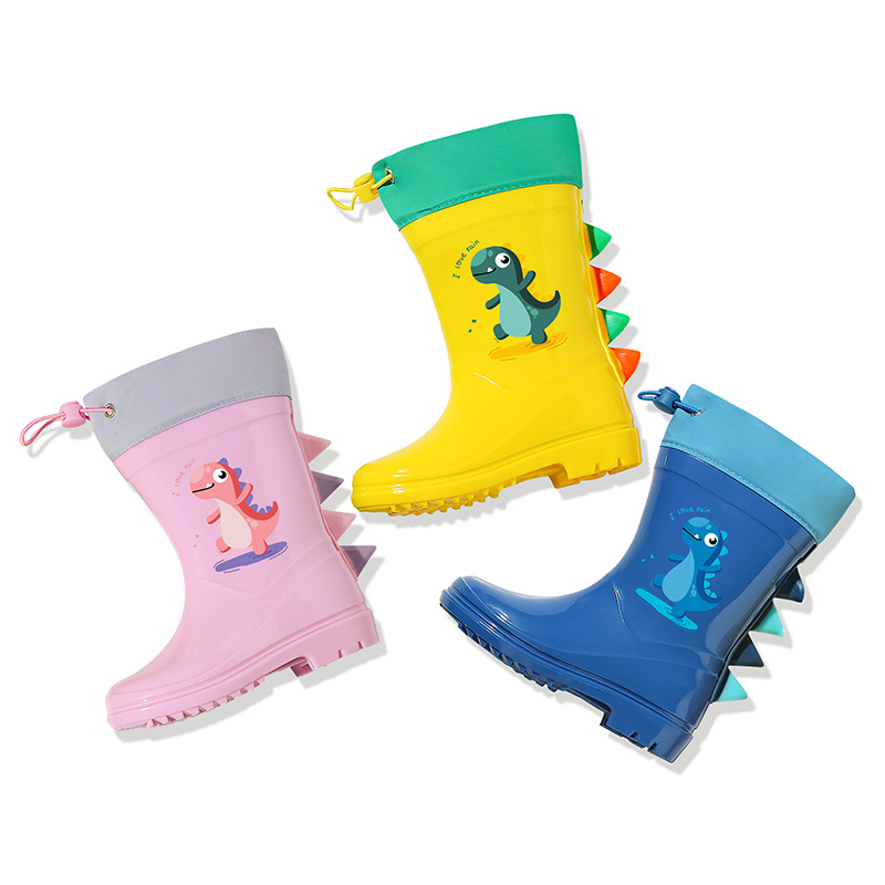 Children's Rain Boots for Boys Outdoor Beach 2-8 Years Old Soft-Soled Non-Slip Comfortable Water Shoes for Infants and Toddlers Girls and Kidsren Rain Boots