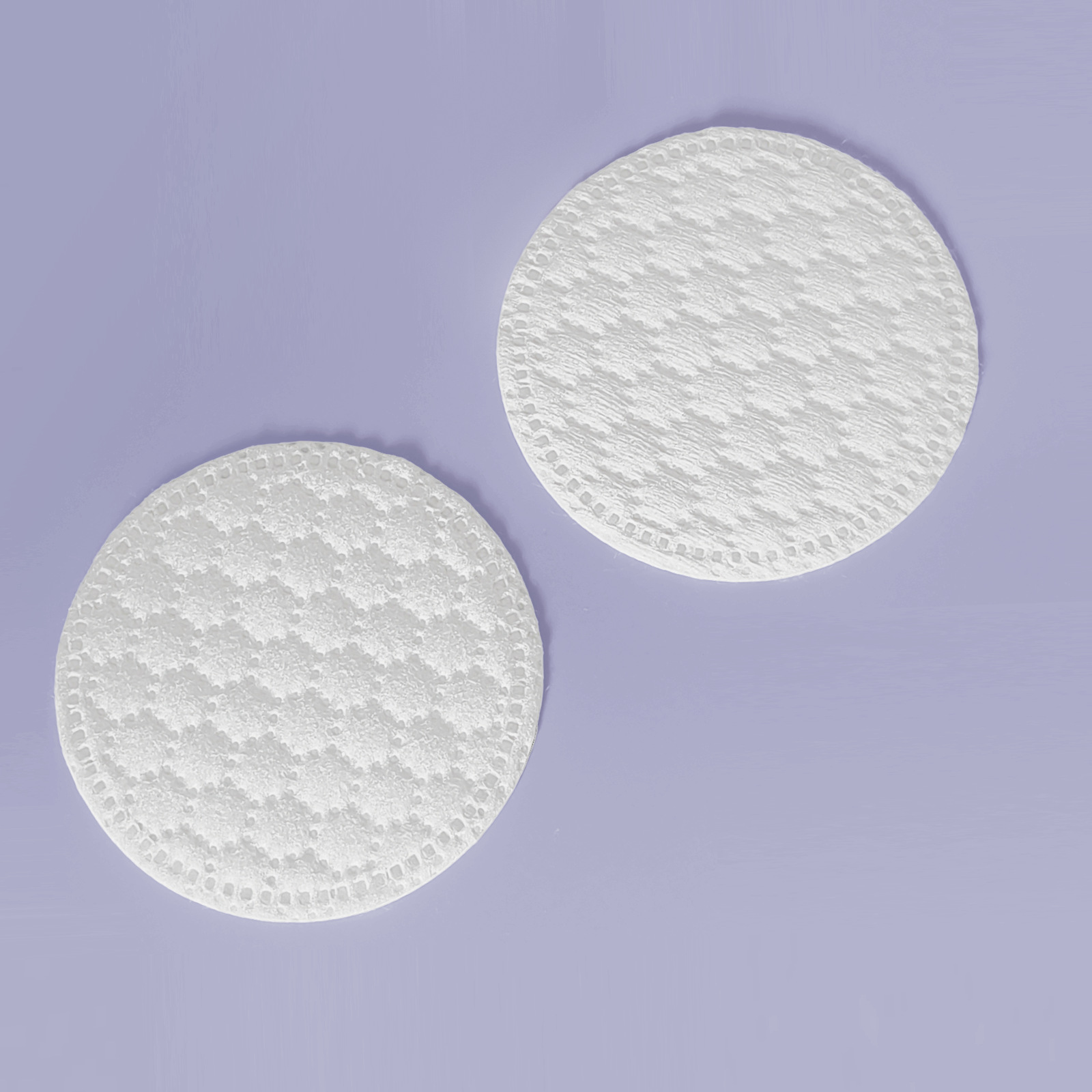 Copo de algodón redondo en inglés transfronterizo, algodón desechable, algodón desmaquillante, algodón agradable para la piel, algodón desmaquillante grueso, comercio exterior