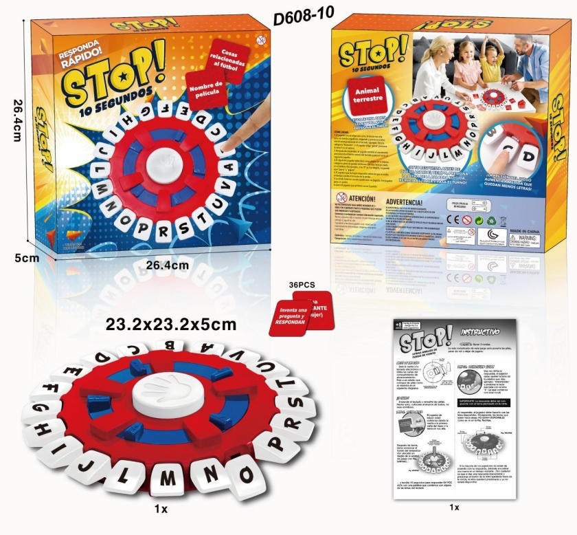 Juego de Mesa de Letras Locas para Niños Plástico Interactivo Educativo